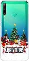 Voor Huawei P40 Lite E Christmas Series Transparante TPU beschermhoes (Retro Old Man)