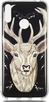 Hertenpatroon Noctilucent TPU Soft Case voor Huawei Y7 Pro (2019)