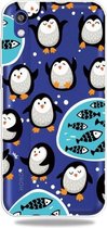 Fashion Soft TPU Case 3D Cartoon Transparant Soft Silicone Cover Telefoon Gevallen Voor Huawei Y5 2019 / Y5 Prime 2019 / Honor 8 S (Penguin)