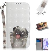 Voor Huawei P40 lite 5G 3D Geschilderd Patroon Magnetische Aantrekkelijkheid Horizontale Flip Leren Case met Houder & Kaartsleuf & Portemonnee & Lanyard (Pekingese Dag)