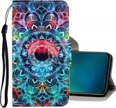 Voor Vivo V17 Pro 3D Gekleurde Tekening Horizontale Flip PU Leren Case met Houder & Kaartsleuven & Portemonnee (Mandala)