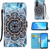 Voor Huawei nova 7 SE Schilderen Horizontale Flip Leren Case met Houder & Kaartsleuf & Portemonnee & Lanyard (Mandala)