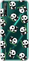 Voor Huawei Enjoy 10S Painted TPU beschermhoes (Panda)