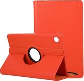 Voor Huawei MatePad T8 / C3 8 inch Litchi Textuur Horizontale Flip 360 Graden Rotatie Lederen Case met Houder (Oranje)