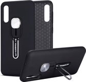Voor Galaxy A50 schokbestendige TPU + pc-beschermhoes met houder (zwart)