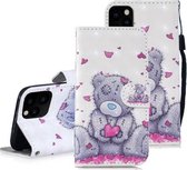 Voor Voor iPhone 12 Pro Max 3D Geschilderd Patroon Horizontale Flip Leren Case met Houder & Portemonnee & Kaartsleuf & Lanyard (Love Panda)