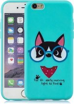 Schokbestendige beschermhoes Volledige dekking siliconen hoes voor iPhone 6 Plus / 6s Plus (Eye dog)