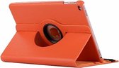 Litchi Texture horizontale flip 360 graden rotatie lederen tas voor iPad Mini 2019, met houder en slaap- / wekfunctie (oranje)