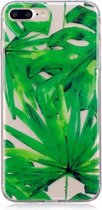 Green Leaf Pattern Soft TPU Case voor iPhone 8 Plus & 7 Plus