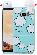 Voor Galaxy S8 + schokbestendige Cartoon TPU beschermhoes (wolken)