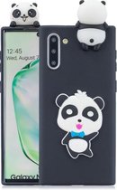 Voor Galaxy Note 10 3D Cartoon Pattern Shockproof TPU beschermhoes (Blue Bow Panda)