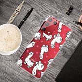 Voor Samsung Galaxy S30 schokbestendig geverfd transparant TPU beschermhoes (alpaca)