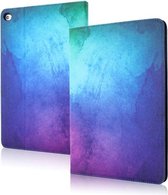 Zijden textuur anti-val horizontale flip lederen tas met houder & slaap / wekfunctie voor iPad 9,7 inch (2018) / (2017) (sterrenhemel)