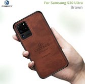 Voor Galaxy S20 Ultra PINWUYO Zun-serie PC + TPU + huid Waterdicht en anti-val All-inclusive beschermende schaal (bruin)