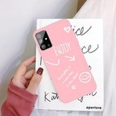 Voor Galaxy S20 Enjoy Love Pattern Frosted TPU beschermhoes (roze)