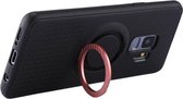 Voor Galaxy S9 Y Woordpatroon TPU beschermhoes achterkant met houder (roze)