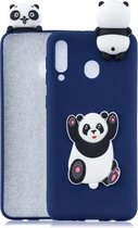 Voor Galaxy M20 3D Cartoon Pattern Shockproof TPU beschermhoes (Panda)