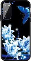 Voor Galaxy S20 Pattern Printing Embossment TPU Mobile Case (Orchid Butterfly)