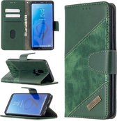 Voor Samsung Galaxy S9 Plus bijpassende kleur Krokodiltextuur Horizontale flip PU lederen tas met portemonnee & houder & kaartsleuven (groen)