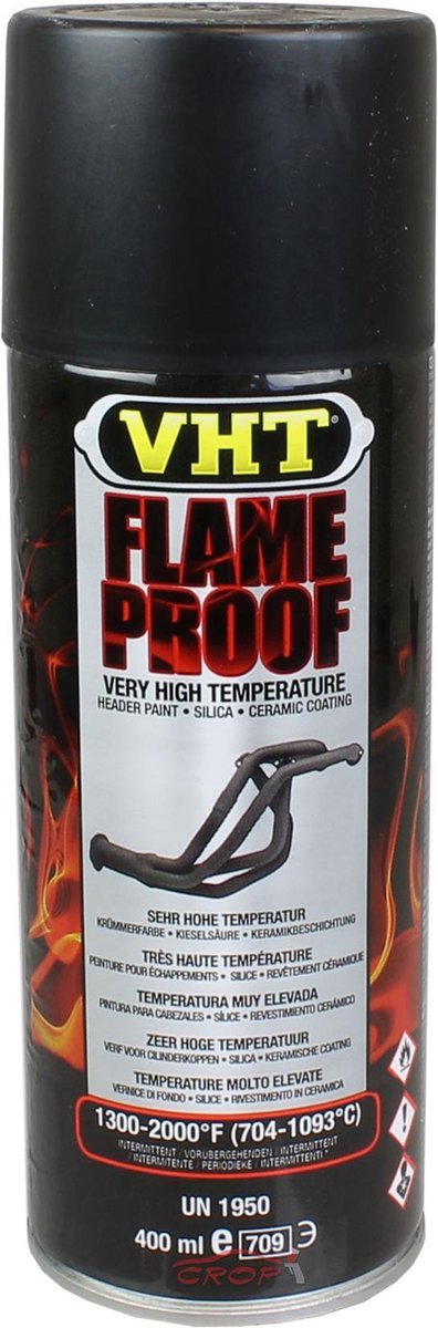 VHT Flameproof spuitbus - Uitlaat Verf Blauw - 400ml