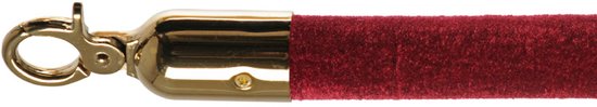 Cordon cravate velours bordeaux laiton