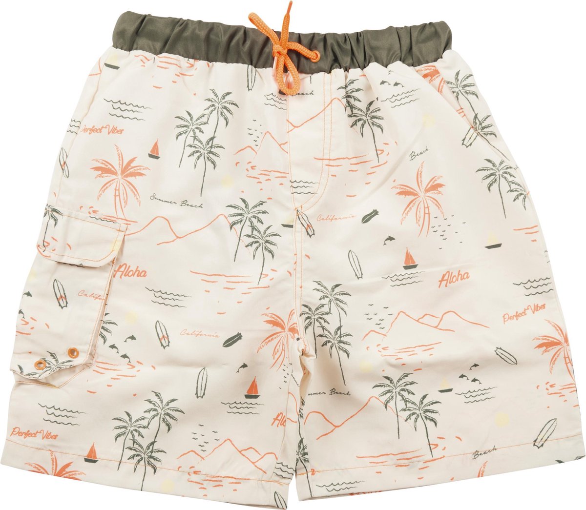 Ducksday - UV zwemshort - voor jongens - boardshort - Surf - UPF 50+ - Waikiki