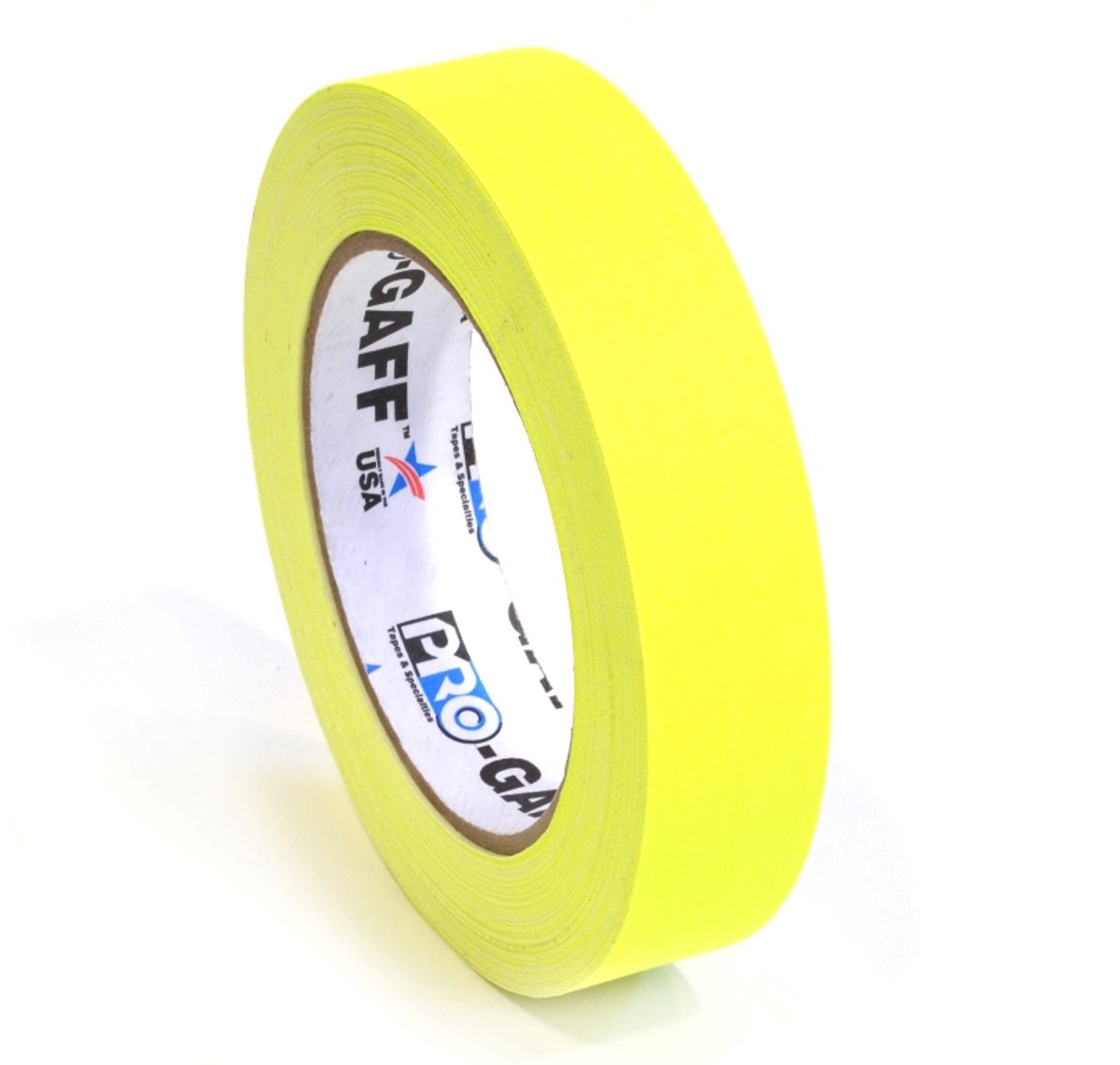 Pro Gaff neon gaffa tape 24mm x 22,8mm geel