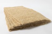 Terrafibre - Kweekmat van 100% hennepvezel Groot (25 cm x 50 cm - 10 stuks per verpakking - voor het eenvoudig telen van microgreens - indoor, thuis- als vertical farming door de professionele kweker