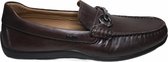 Geox lederen mocassin Xense Mox B koffie bruin  mt 39
