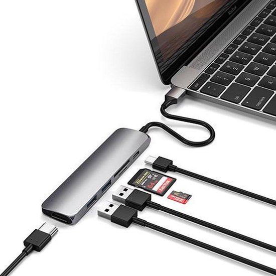 Adaptateur USB C BrightNerd 7 en 1 Macbook Pro / Air 2020 - USB C