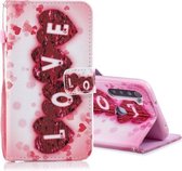 Voor Redmi Note 8 Gekleurde Tekening Patroon Horizontale Flip PU Lederen Case met Houder & Kaartsleuven & Portemonnee & Lanyard (LIEFDE)