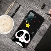 Voor Samsung Galaxy S20 FE olie reliëf gekleurd tekening patroon schokbestendig TPU beschermhoes (schattige beer)