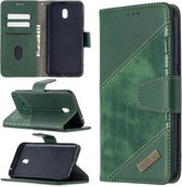 Voor xiaomi redmi 8A bijpassende kleur krokodil textuur horizontale flip pu lederen tas met portemonnee & houder & kaartsleuven (groen)