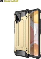 Voor Samsung Galaxy A42 5G Magic Armor TPU + PC Combinatie Case (Goud)