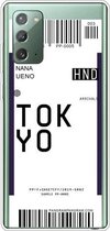 Voor Samsung Galaxy Note 20 Boarding Pass Series TPU telefoon beschermhoes (Tokyo)