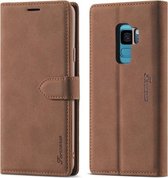 Voor Samsung Galaxy S9 Forwenw F1 Serie Mat Sterk Magnetisme Horizontale Flip Leren Case met Houder & Kaartsleuven & Portemonnee & Fotolijst (Bruin)