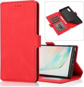 Voor Samsung Galaxy Note 10 Retro Magnetische Sluiting Horizontale Flip Leren Case met Houder & Kaartsleuven & Fotolijst & Portemonnee (Rood)