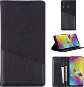 Voor Samsung Galaxy M20 MUXMA MX109 horizontale flip lederen tas met houder & kaartsleuf & portemonnee (zwart)