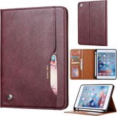 Kneed Skin Texture Horizontale Flip Leren Case voor iPad Mini 2019, met Fotolijst & Houder & Kaartsleuven & Portemonnee & Pennensleuf (Wijnrood)