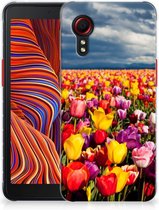 Hoesje Geschikt voor Samsung Xcover 5 Enterprise Edition | Geschikt voor Samsung Galaxy Xcover 5 Telefoon Hoesje Tulpen