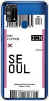 Voor Samsung Galaxy M31 Boarding Pass Series TPU telefoon beschermhoes (vlag Seoul)