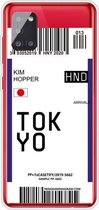 Voor Samsung Galaxy A71 4G Boarding Pass Series TPU telefoon beschermhoes (vlag Tokyo)