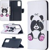 Voor Samsung Galaxy Note20 Gekleurde Tekening Patroon Horizontale Flip Leren Case met Houder & Kaartsleuven & Portemonnee (Panda)