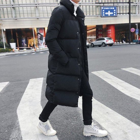 Manteau long en duvet pour homme Parkas d'hiver épais chaud coupe ajustée  pardessus... | bol.com