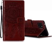 Voor Galaxy Note 10 Lite / A81 / M60s Dream Catcher Reliëfpatroon Horizontale Flip lederen tas met standaard & kaartsleuven & portemonnee-functie (rood)