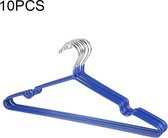 10 STKS Huishoudelijke roestvrijstalen PVC-coating Antislip Spoorloze kleding Droogrek (blauw)