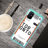 Voor OnePlus 8T Boarding Pass Series TPU telefoon beschermhoes (Toronto)