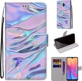 Voor Xiaomi Redmi 8A Gekleurde Tekening Cross Textuur Horizontale Flip PU Lederen Case met Houder & Kaartsleuven & Portemonnee & Lanyard (Fluorescerende Watertextuur)