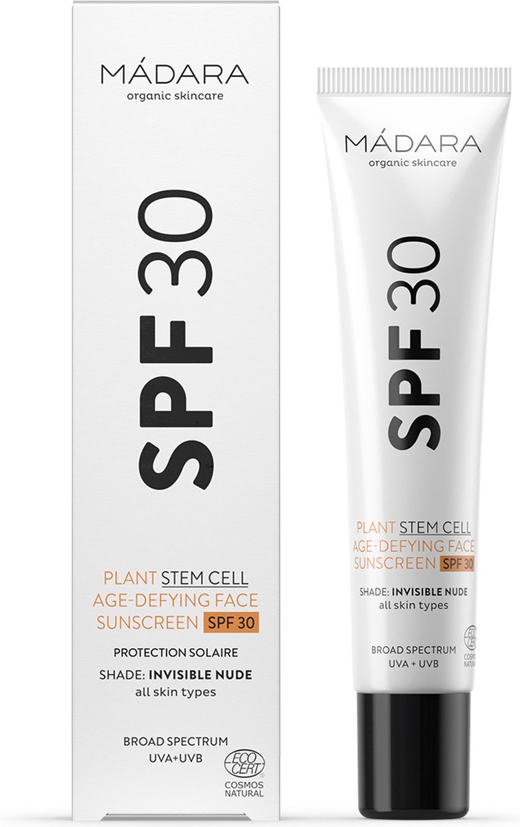 Goedkoopste MÁDARA Plant Stem Cell Age-Defying Face Sunscreen SPF30 - 40 ml -UVA/UVB-bescherming