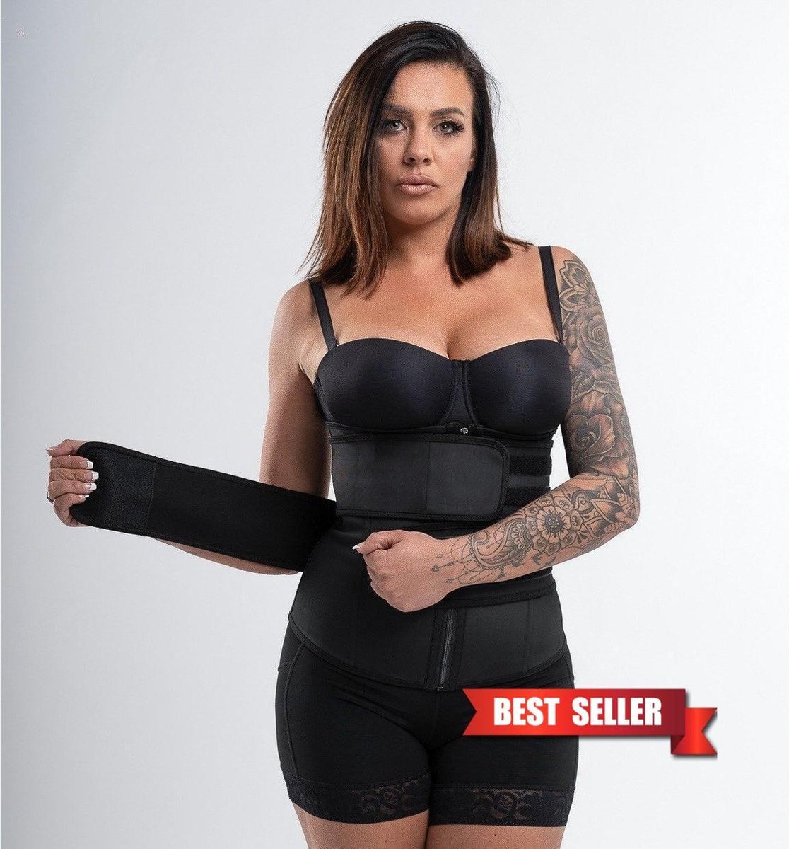 Bella Fit™ Julia - waist trainer 2 banden XS / Zwart